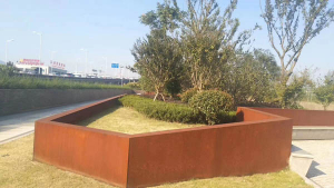 白马井镇耐候钢挡土墙
